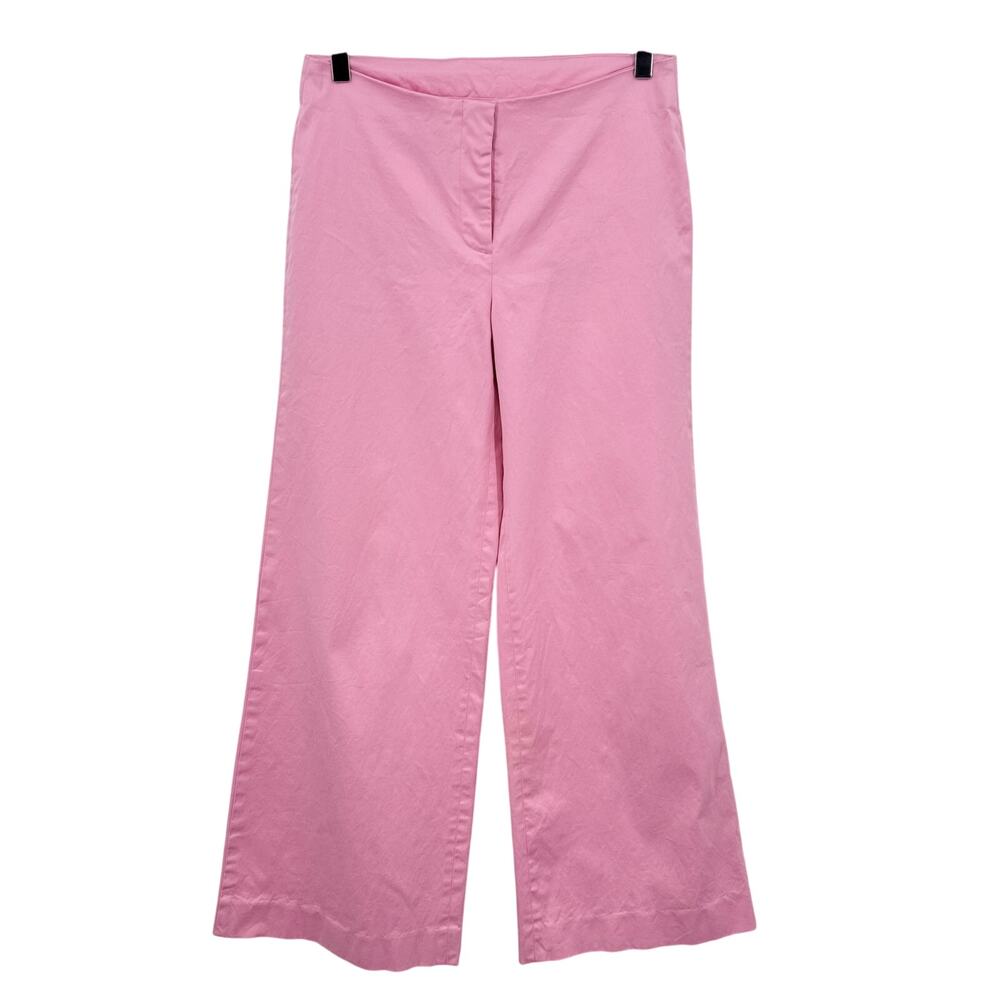 Lilly Pulitzer Pink Wide Leg Pants Trousers Women's Size 2 Cotton Stretch 28x29